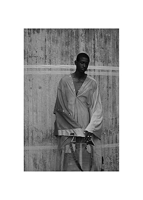 Upcycled Poncho Agbada in Tan Upcycled Poncho Agbada in Tan