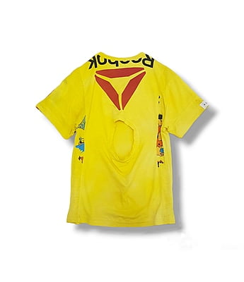 Copy of Face Back Tee in Yellow Copy of Face Back Tee in Yellow