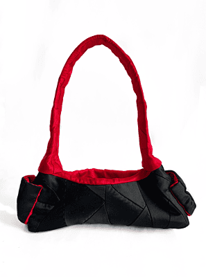 Colour Block Patchwork Satin Bag Colour Block Patchwork Satin Bag