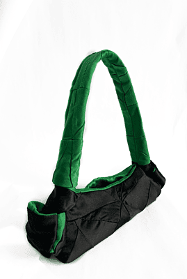Colour Block Patchwork Satin Bag