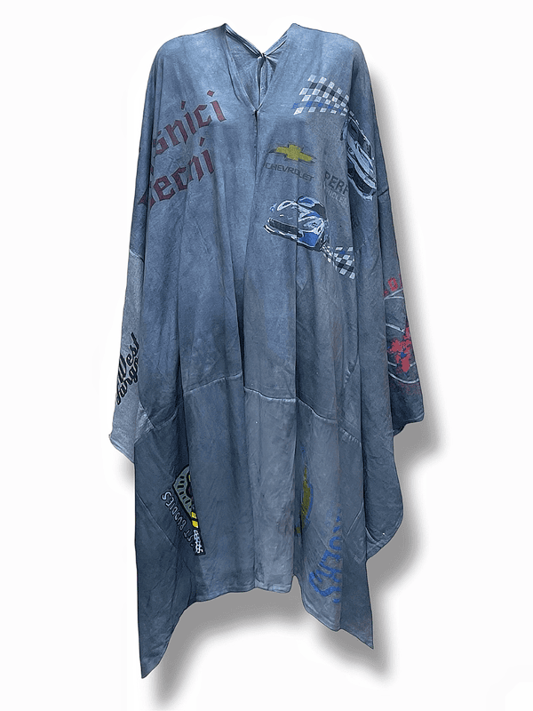 Graphic Panel Agbada Poncho Graphic Panel Agbada Poncho