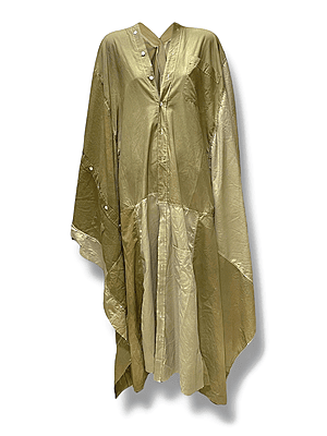 Upcycled Poncho Agbada in Tan