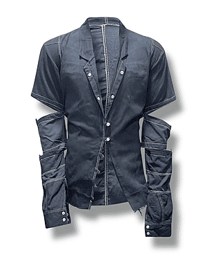 Back Tie Jacket with Double Vented Sleeves