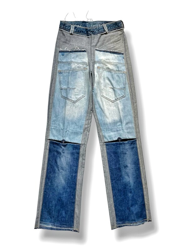 Two Tone Back Panel Jeans with 3/4 vent Two Tone Back Panel Jeans with 3/4 vent