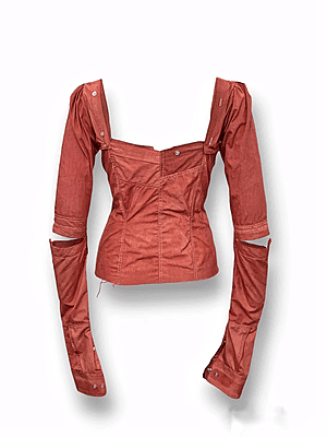 Vented Sleeve Panelled Blouse Vented Sleeve Panelled Blouse