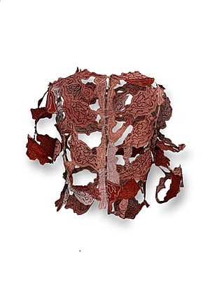 Isi-Agu Offcut Treatment sleeved Top Isi-Agu Offcut Treatment sleeved Top