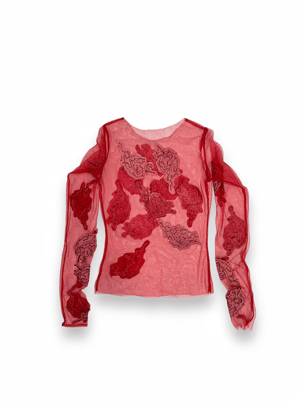 Isi Agu Appliqué Mesh Top Isi Agu Appliqué Mesh Top