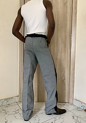 Front Back Panel Jeans in Black Front Back Panel Jeans in Black