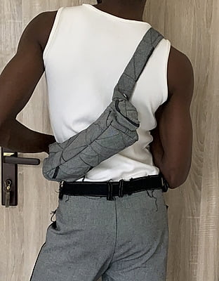 Concrete Sling Patchwork Bag Concrete Sling Patchwork Bag