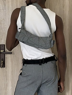 Concrete Sling Patchwork Bag Concrete Sling Patchwork Bag