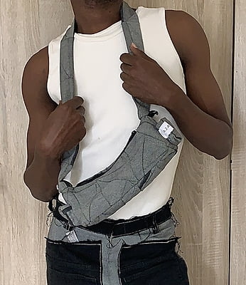 Concrete Sling Patchwork Bag Concrete Sling Patchwork Bag