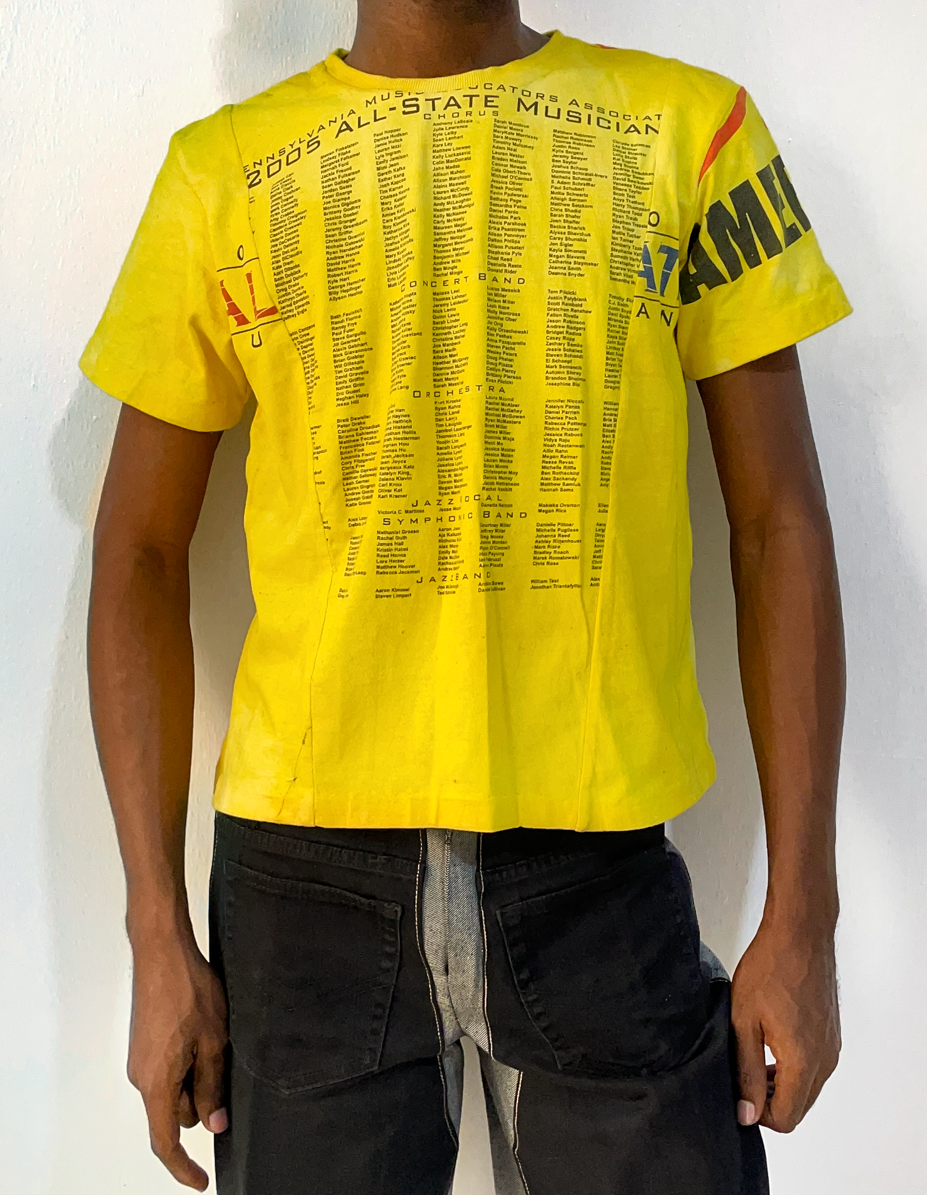 Face Back Tee in Yellow (FIRST come First Serve) Face Back Tee in Yellow (FIRST come First Serve)