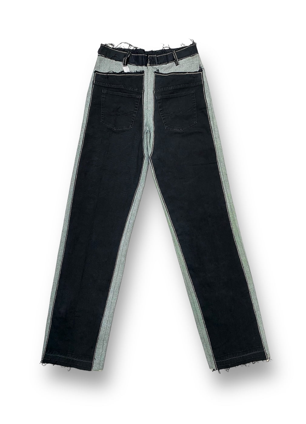 Front Back Panel Jeans in Black-Custom (Please provide your measurements at the additional info bar at checkout, image 1