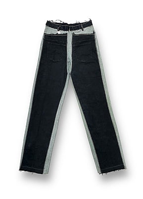 Front Back Panel Jeans in Black Front Back Panel Jeans in Black