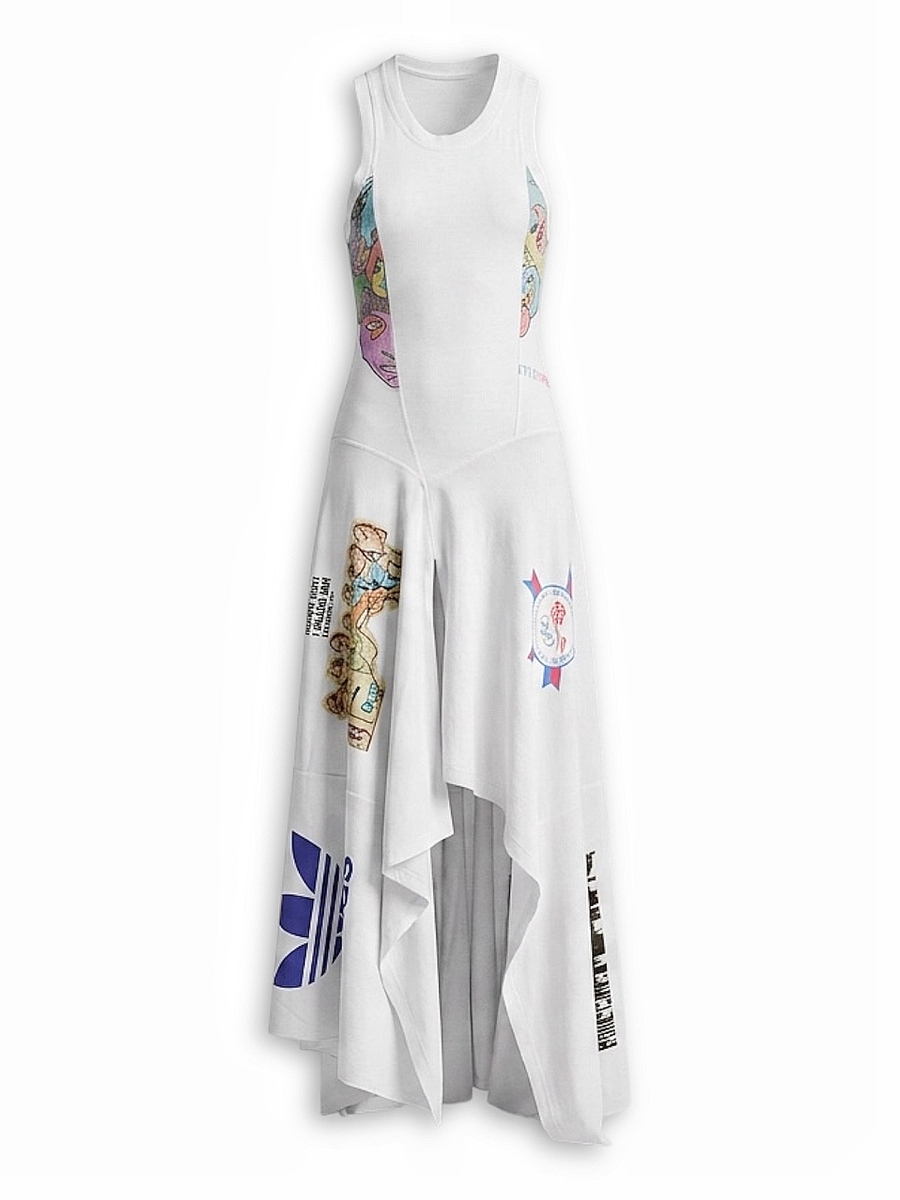 Face-Back Graphic Panel Tank Dress-Custom(please Provide your measurements at checkout in the additional info tab), image 1