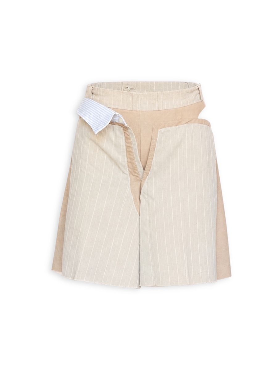 Collar Band Underwear Pinstripe Shorts-Custom(measurements)